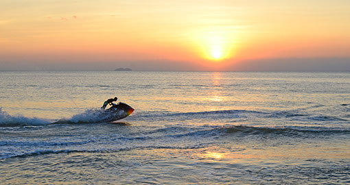 Jet-skiing